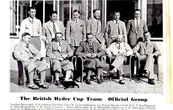 1935 Ryder Cup team - incl Alf Padgham